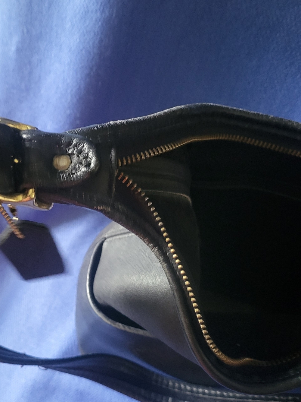 Coach Black Leather & Canvas Shoulder Bag - Picture 15 of 16